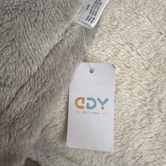 CDY Grey Bear Baby Snowsuit Costume 6-9 Month Outfit Zip Up Soft Unisex Girls - Picture 2 of 6